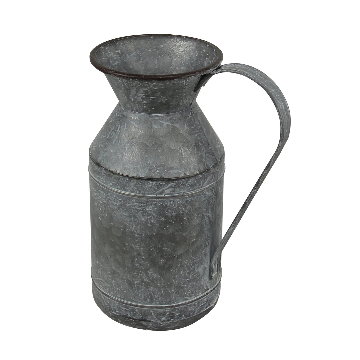 11" Gray Metal Jug Vase - Loft&Timber
