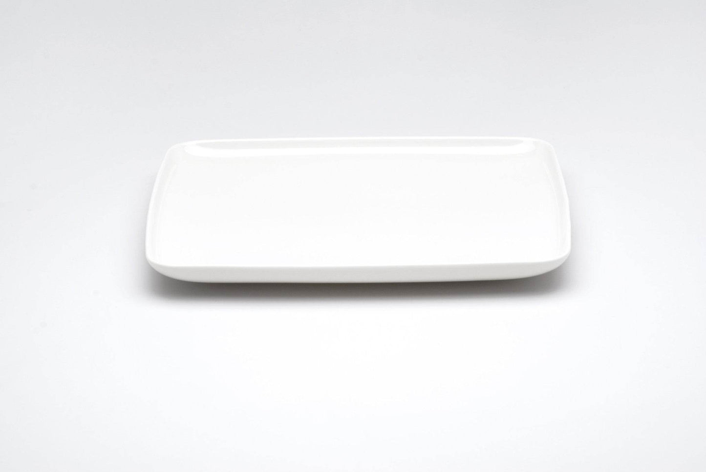White Six Piece Rectangle Porcelain Service For Six Dinner Plate Set - Loft&Timber