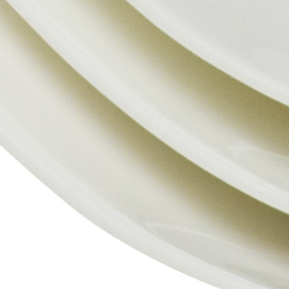 White Six Piece Square Bone China Service For Six Dinner Plate Set - Loft&Timber