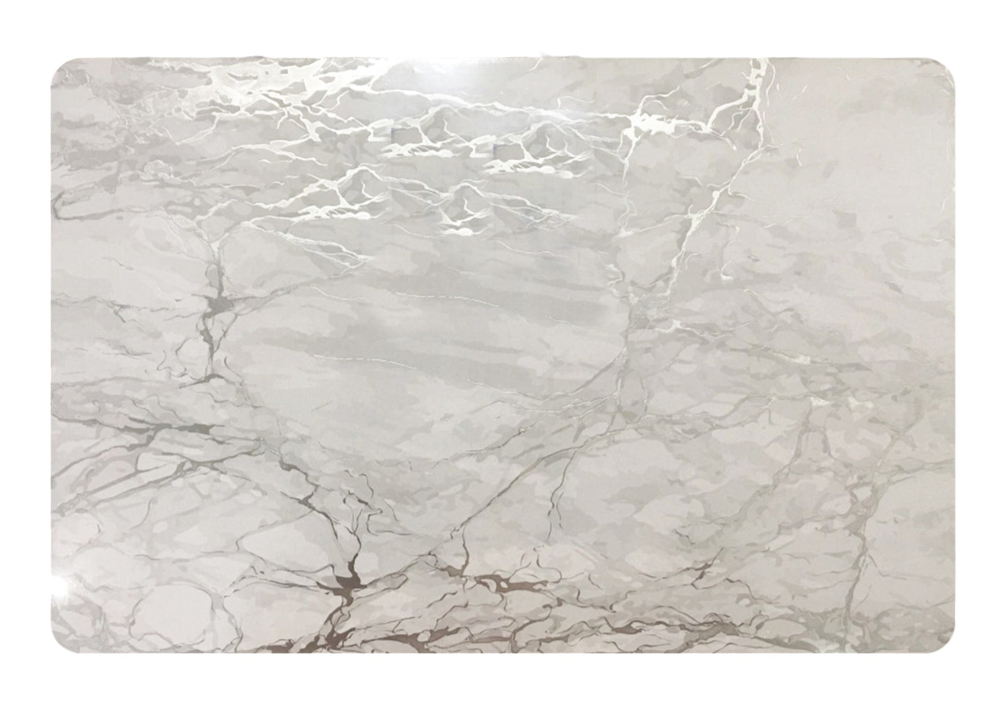 12" X 18" Silver And Gray Abstract Placemats - Loft&Timber