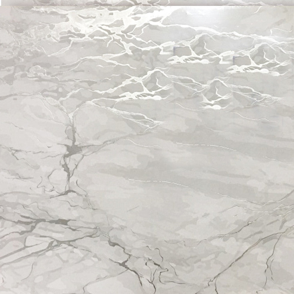 12" X 18" Silver And Gray Abstract Placemats - Loft&Timber