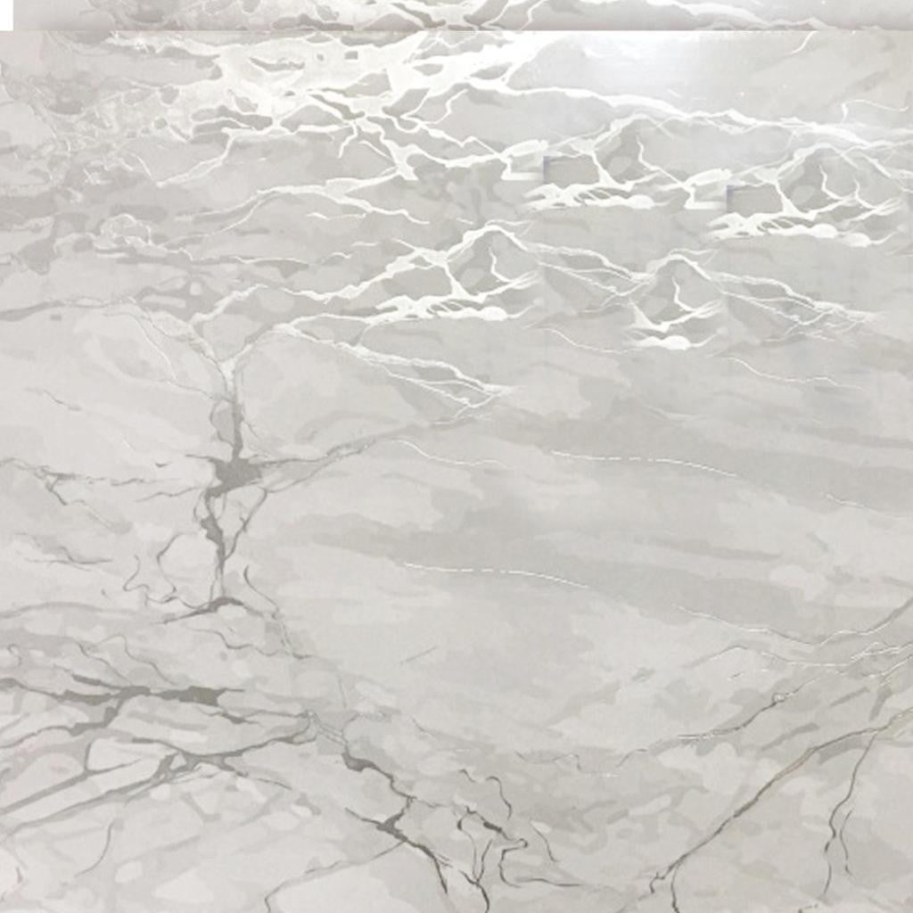 12" X 18" Silver And Gray Abstract Placemats - Loft&Timber