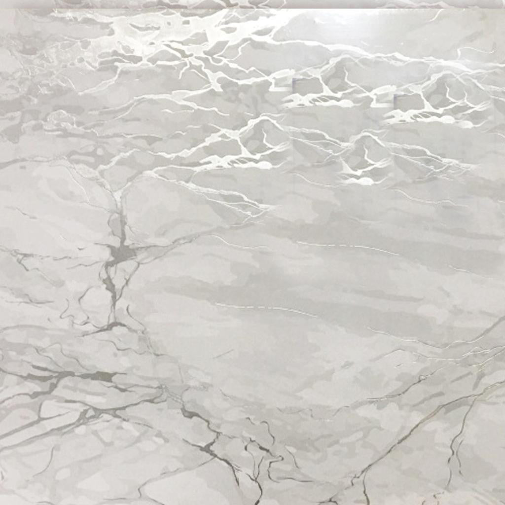 12" X 18" Silver And Gray Abstract Placemats - Loft&Timber
