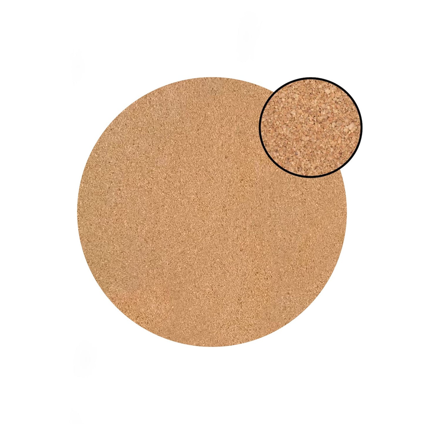 15" X 15" Gold Ivory And Gray Abstract Agglomerated cork Round Placemats - Loft&Timber