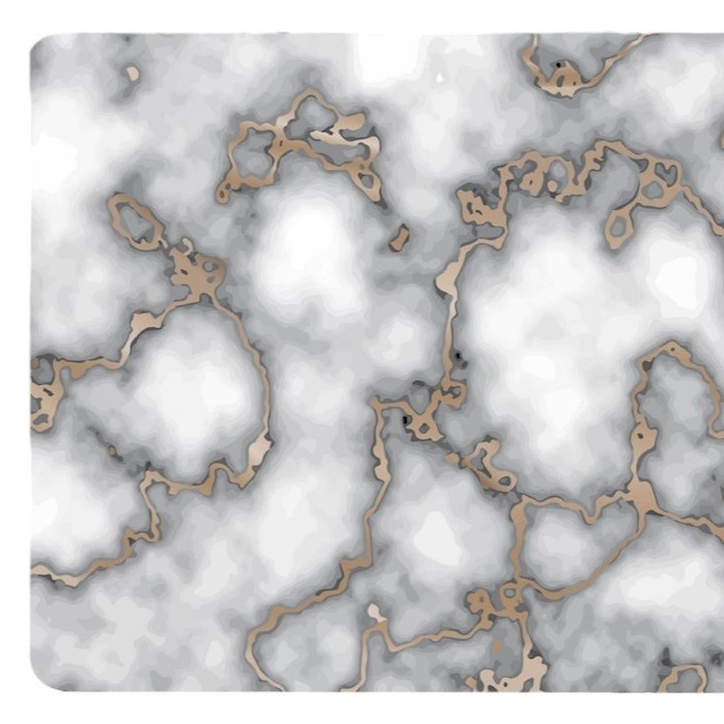 12" X 18" Gray And Gold Abstract Agglomerated cork Placemats - Loft&Timber