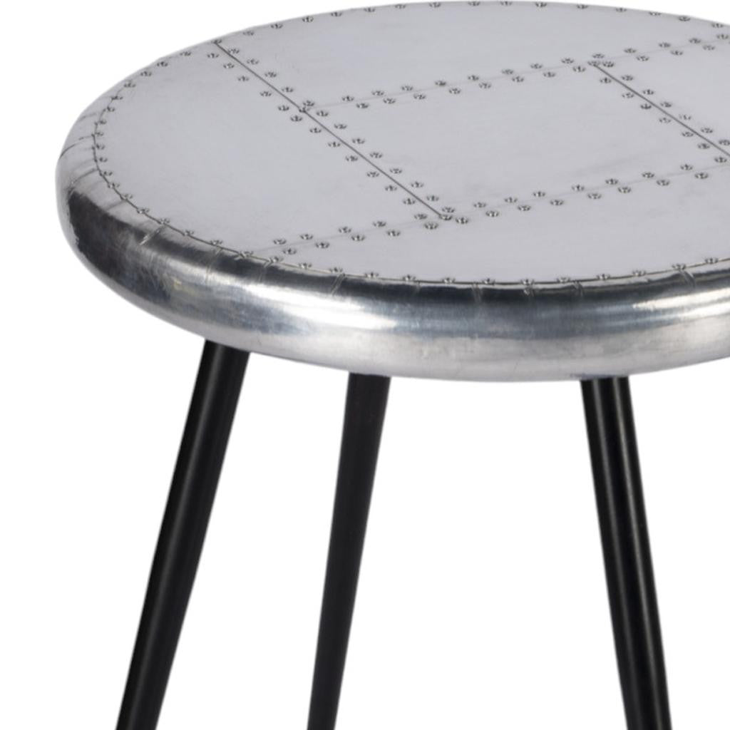 23" Silver Round End Table - Loft&Timber