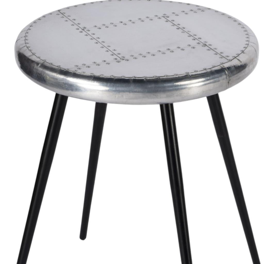 23" Silver Round End Table - Loft&Timber