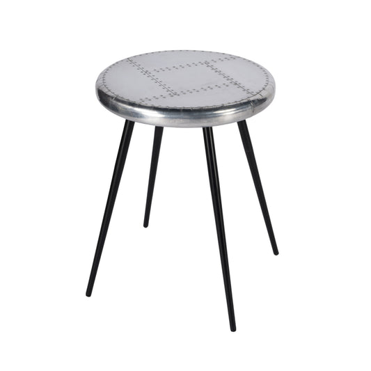 23" Silver Round End Table - Loft&Timber