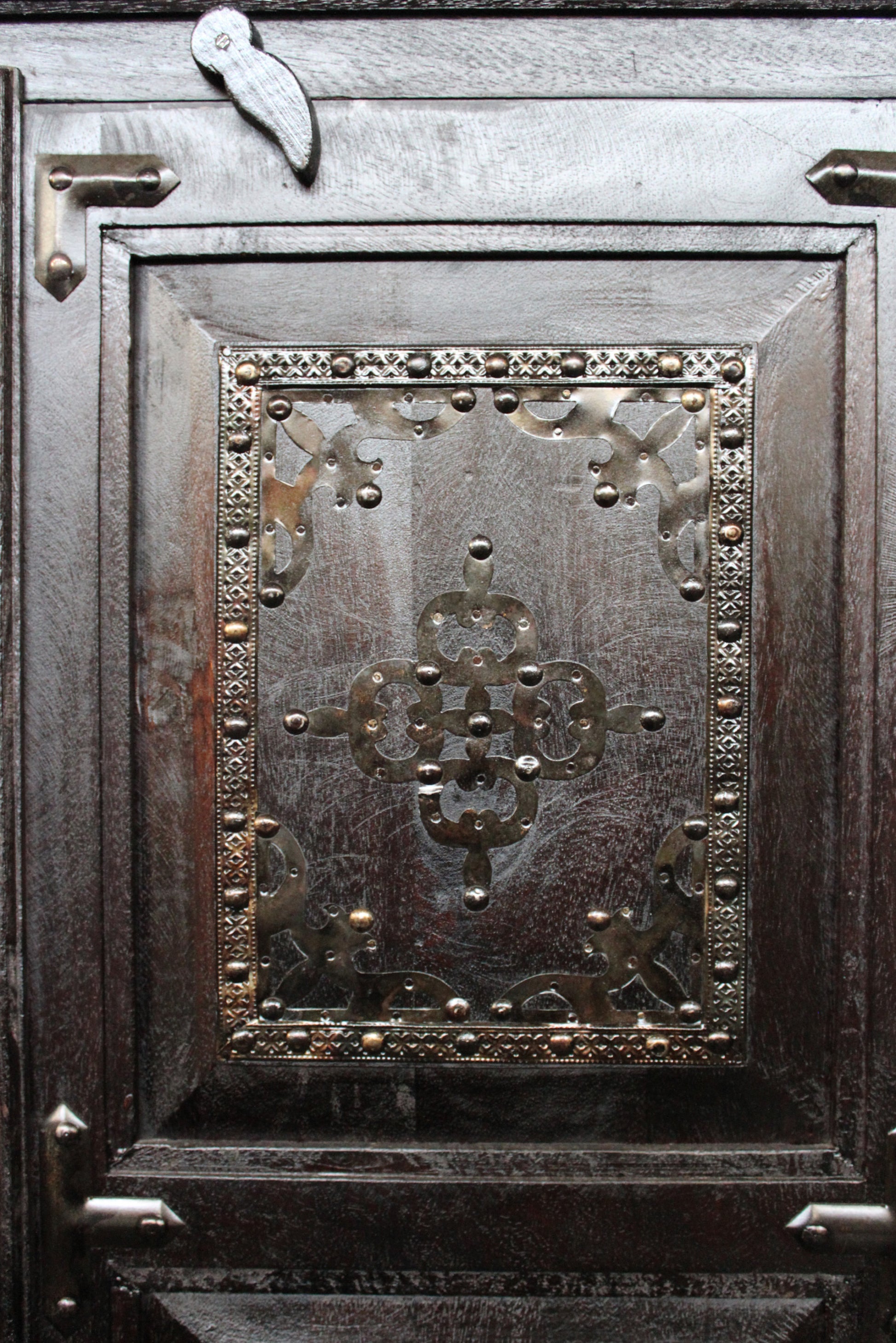 72" Dark Brown Solid Wood Pantry Or Storage Closet - Loft&Timber