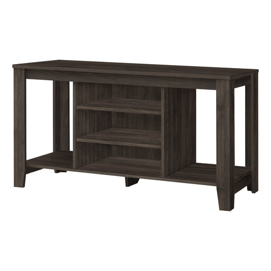48" Brown Open Shelving TV Stand-3