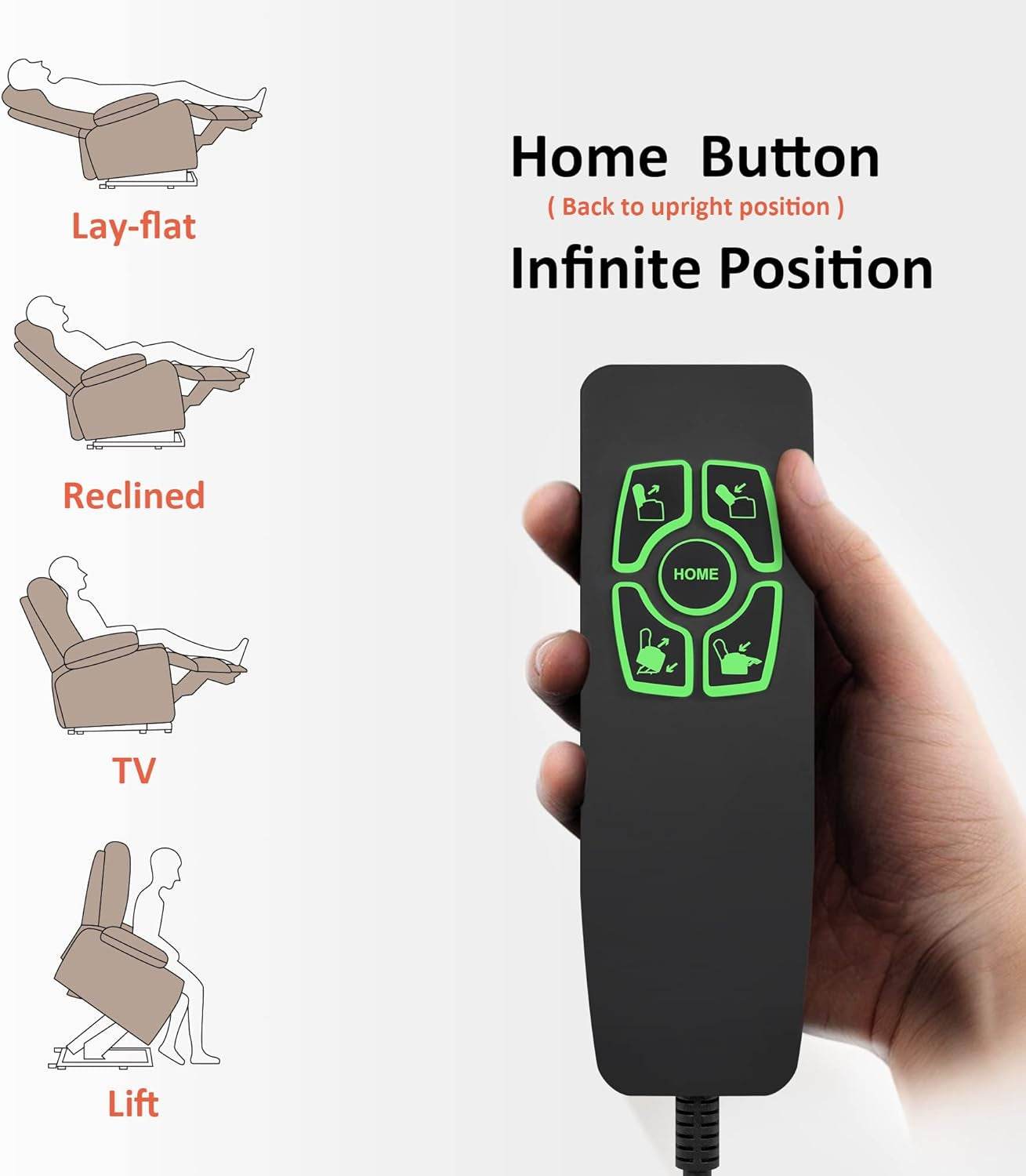 Dual Motor Lift Recliner Massage Heat Elderly Brown - Loft&Timber