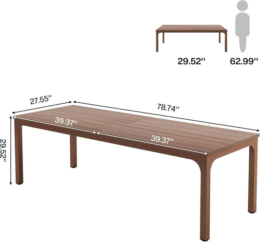 78.7 Inches Extra Long Computer Desk 2 Person Desk, Double Long Desk, Workstaion for Home Office-1