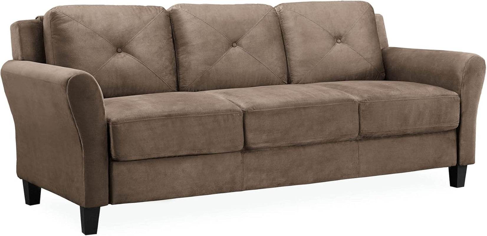 Harrington Sofa Microfiber Brown - Loft&Timber