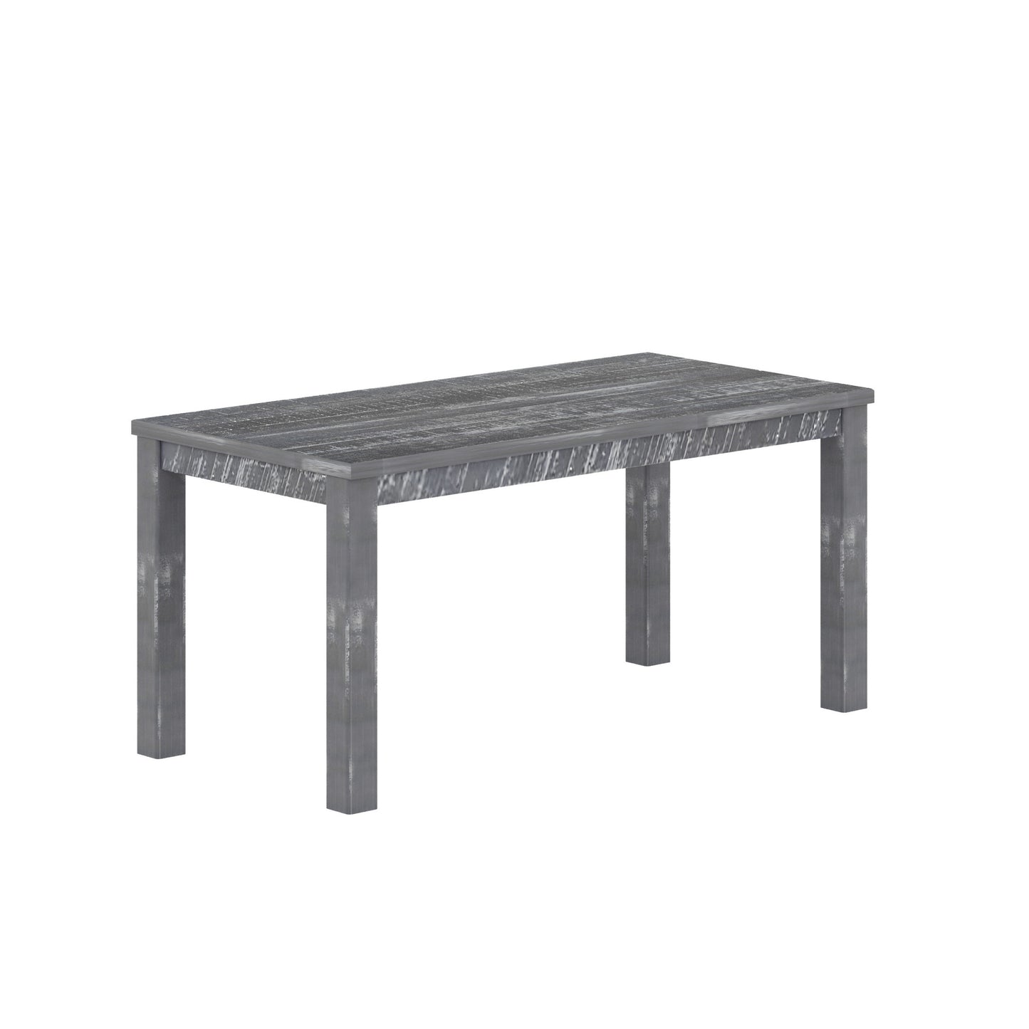 35" Gray Solid Wood Dining Table - Loft&Timber