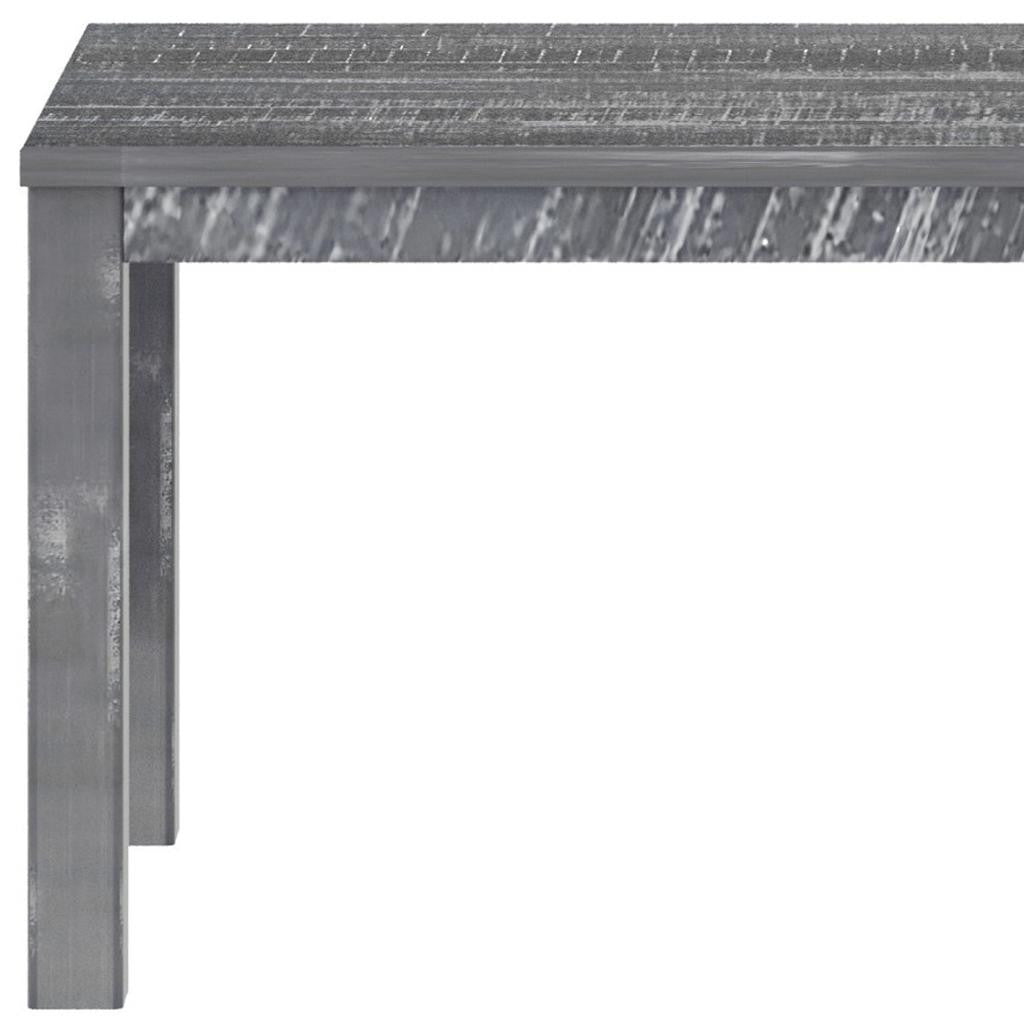 35" Gray Solid Wood Dining Table - Loft&Timber