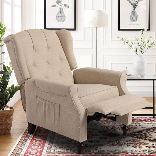 Wingback Recliner Chair with Massage and Heat - Loft&Timber