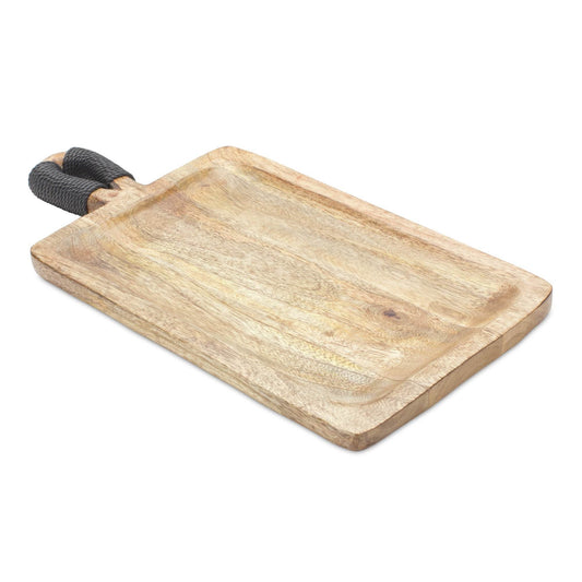 Set of Two Brown Solid Wood Cheese Boards - Loft&Timber