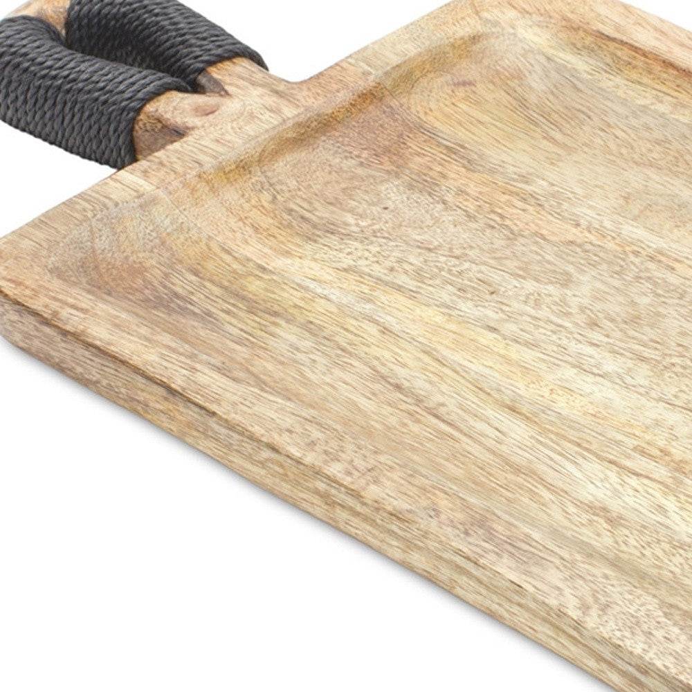 Set of Two Brown Solid Wood Cheese Boards - Loft&Timber