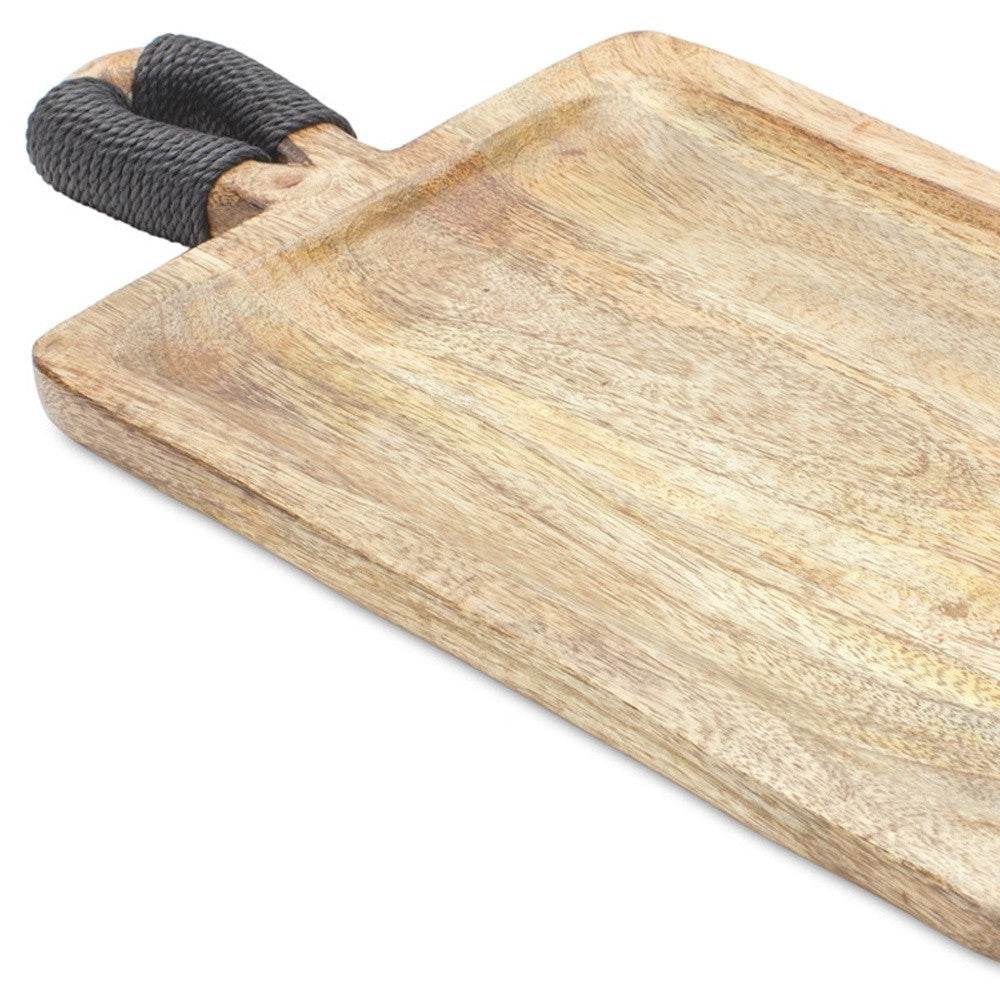 Set of Two Brown Solid Wood Cheese Boards - Loft&Timber