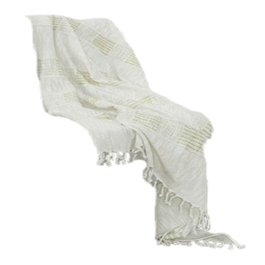 Natural Woven Cotton Throw Blanket - Loft&Timber