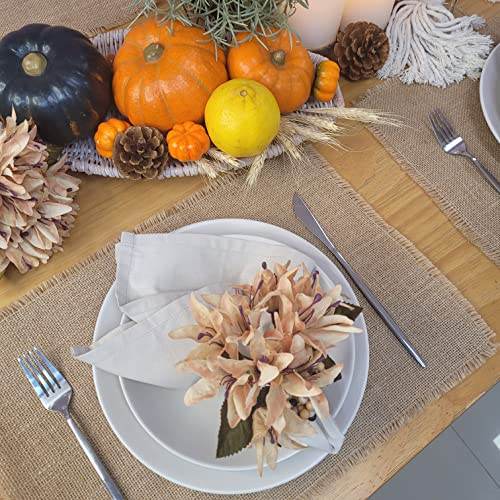 Maison Charlo Set of 4 Caramel Lilies Flower Celebration Napkin Rings - Loft&Timber