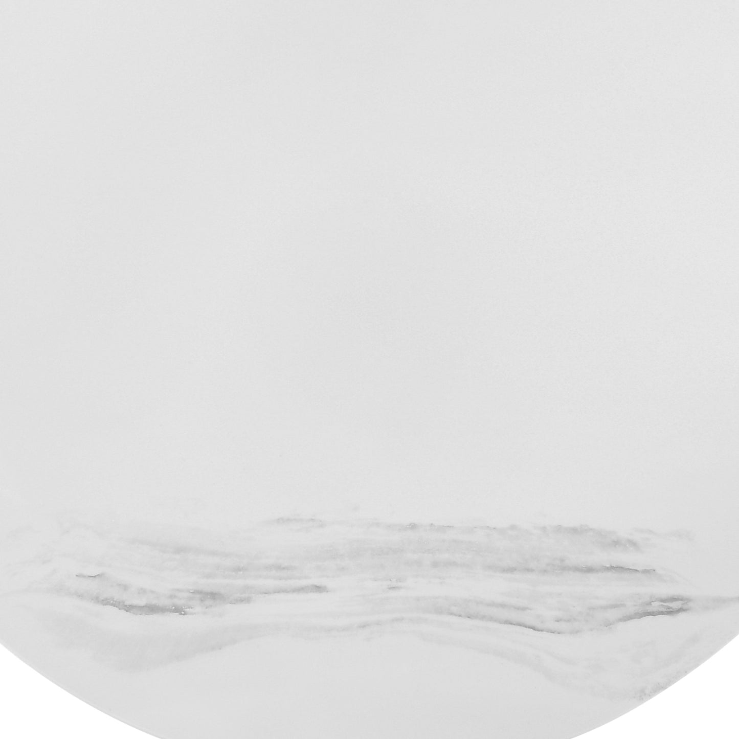 36" White And Black Genuine Marble And Metal Round Coffee Table - Loft&Timber