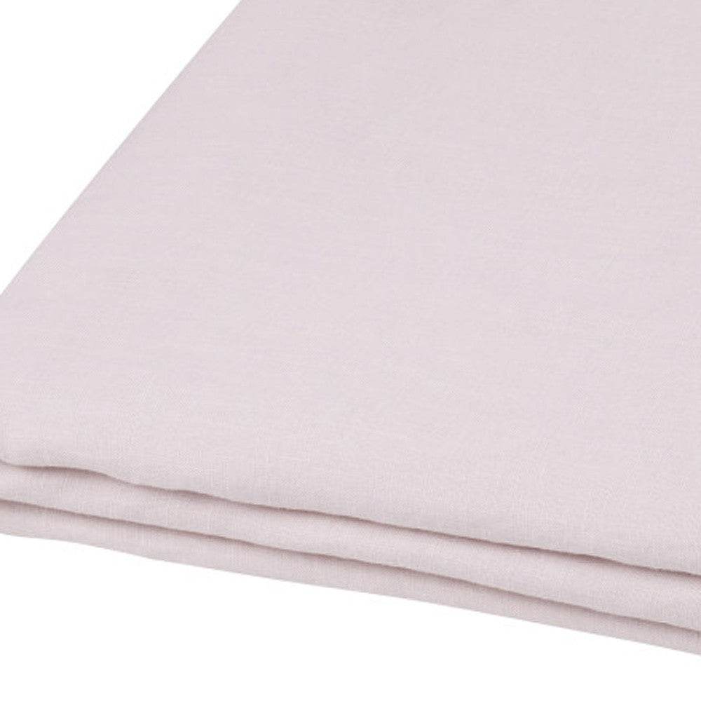 Light Pink Linen Twin Flat Sheet - Loft&Timber