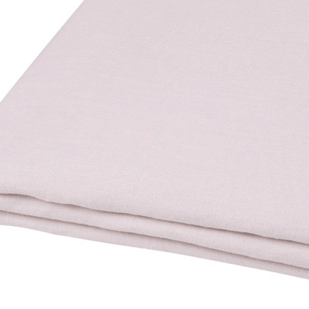 Light Pink Linen Full Double Flat Sheet - Loft&Timber