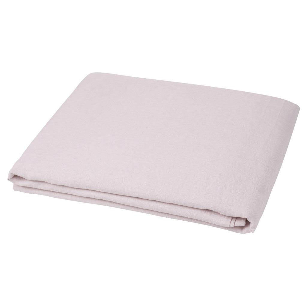 Light Pink Linen King Flat Sheet - Loft&Timber