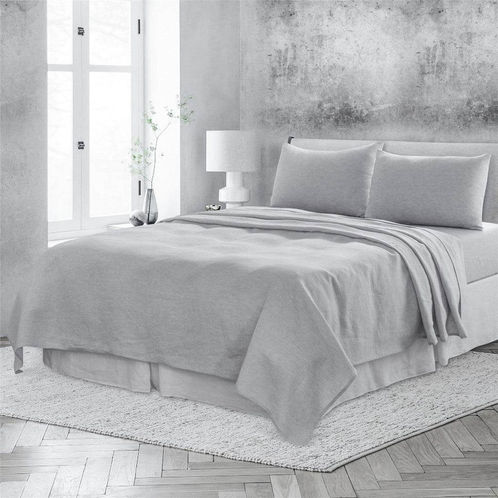 Cloud Linen King Flat Sheet - Loft&Timber