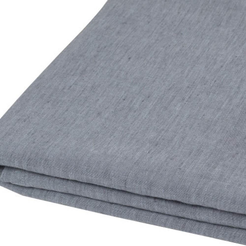 Slate Gray Linen Full Double Flat Sheet - Loft&Timber