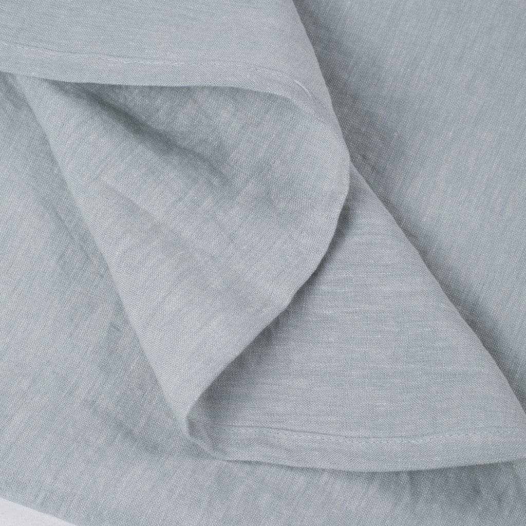 Blue Linen Twin Flat Sheet - Loft&Timber