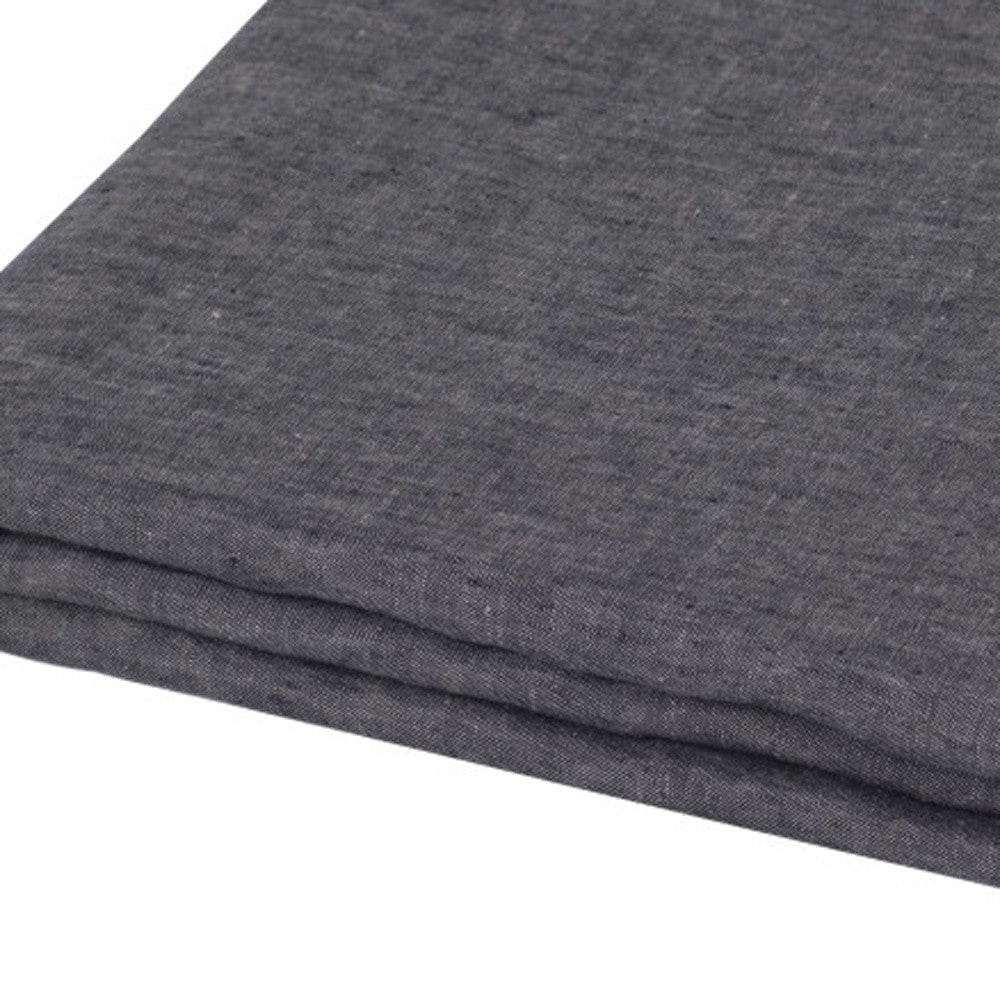Onyx Linen King Flat Sheet - Loft&Timber