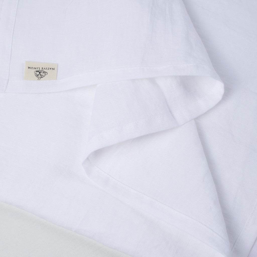 White Linen King Flat Sheet - Loft&Timber