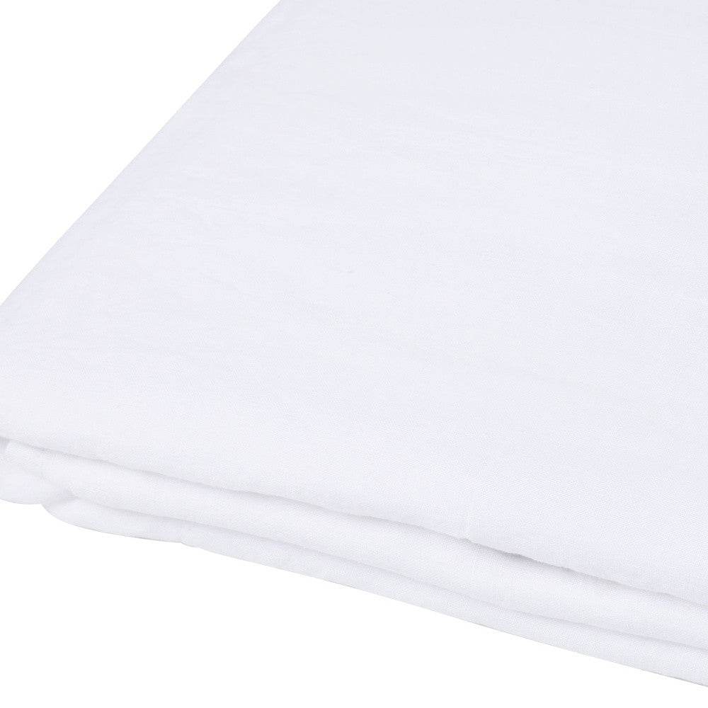 White Linen King Flat Sheet - Loft&Timber