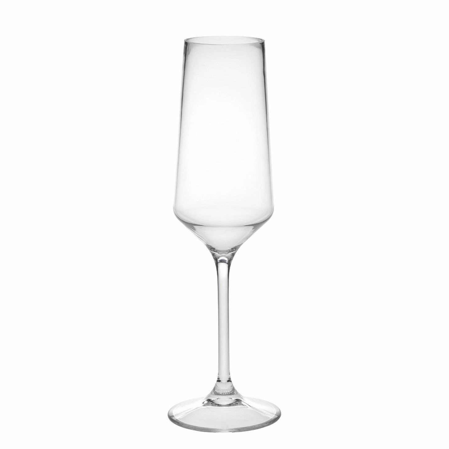Set of Four Clear Tritan Plastic Stemmed Flutes - Loft&Timber