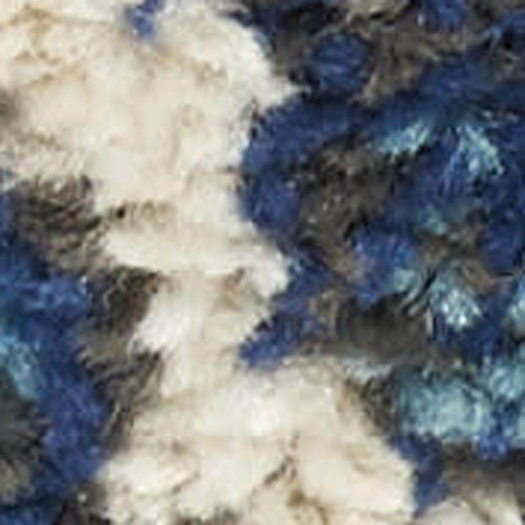 9' X 12' Blue And Gold Floral Area Rug - Loft&Timber