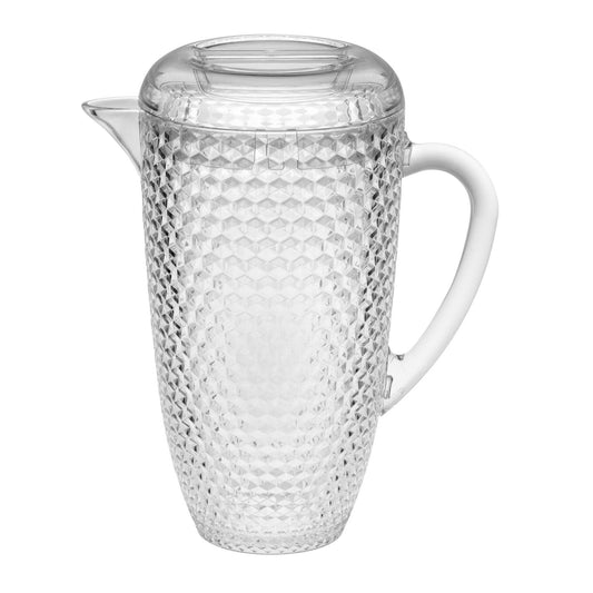 2.5 Quart Clear Diamond Acrylic Serving Pitcher - Loft&Timber