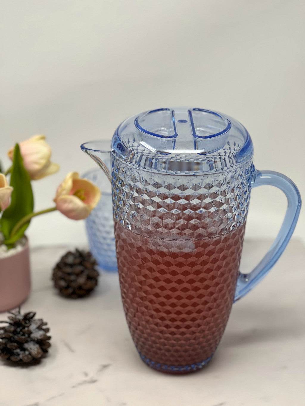 2.5 Quart Blue Diamond Acrylic Pitcher - Loft&Timber