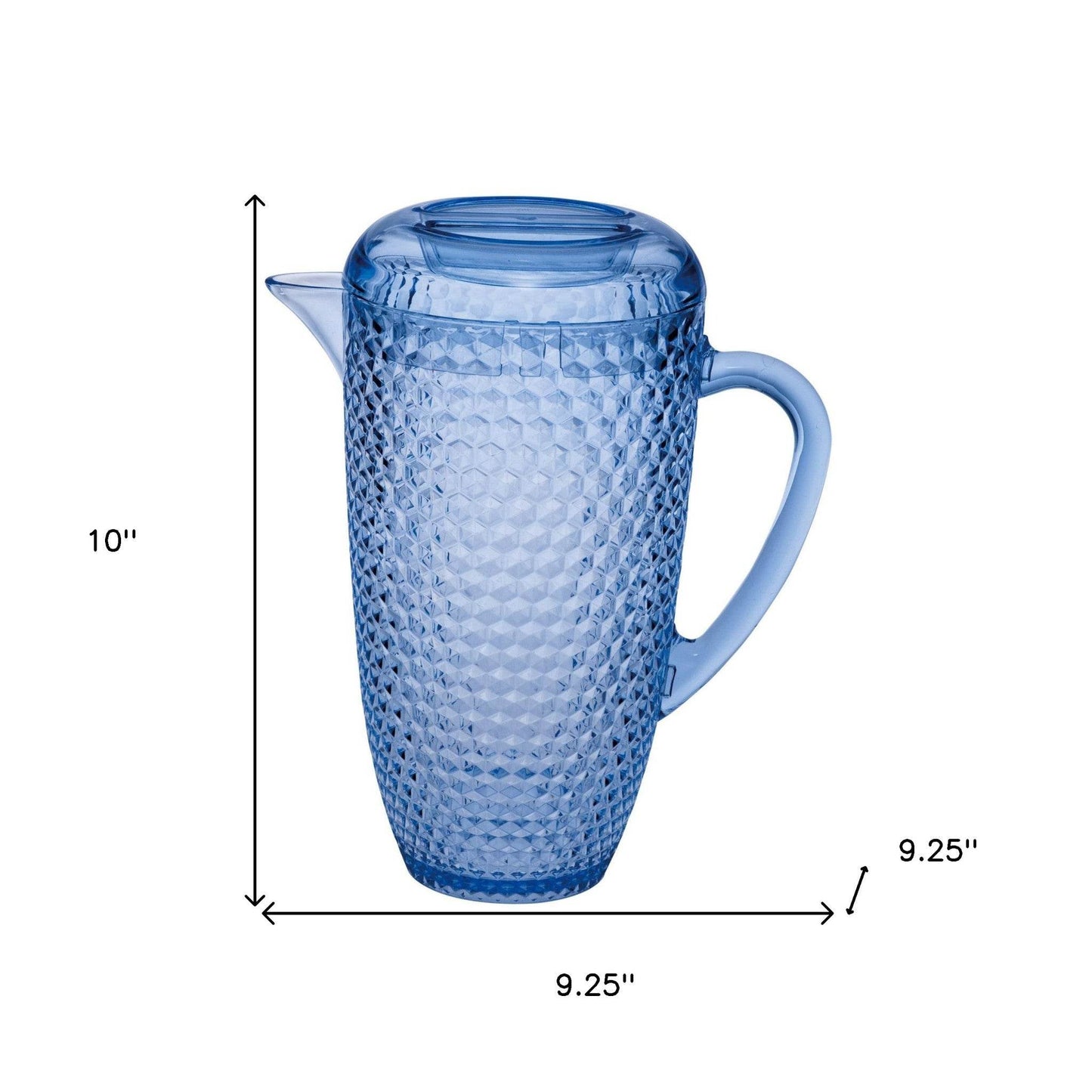 2.5 Quart Blue Diamond Acrylic Pitcher - Loft&Timber