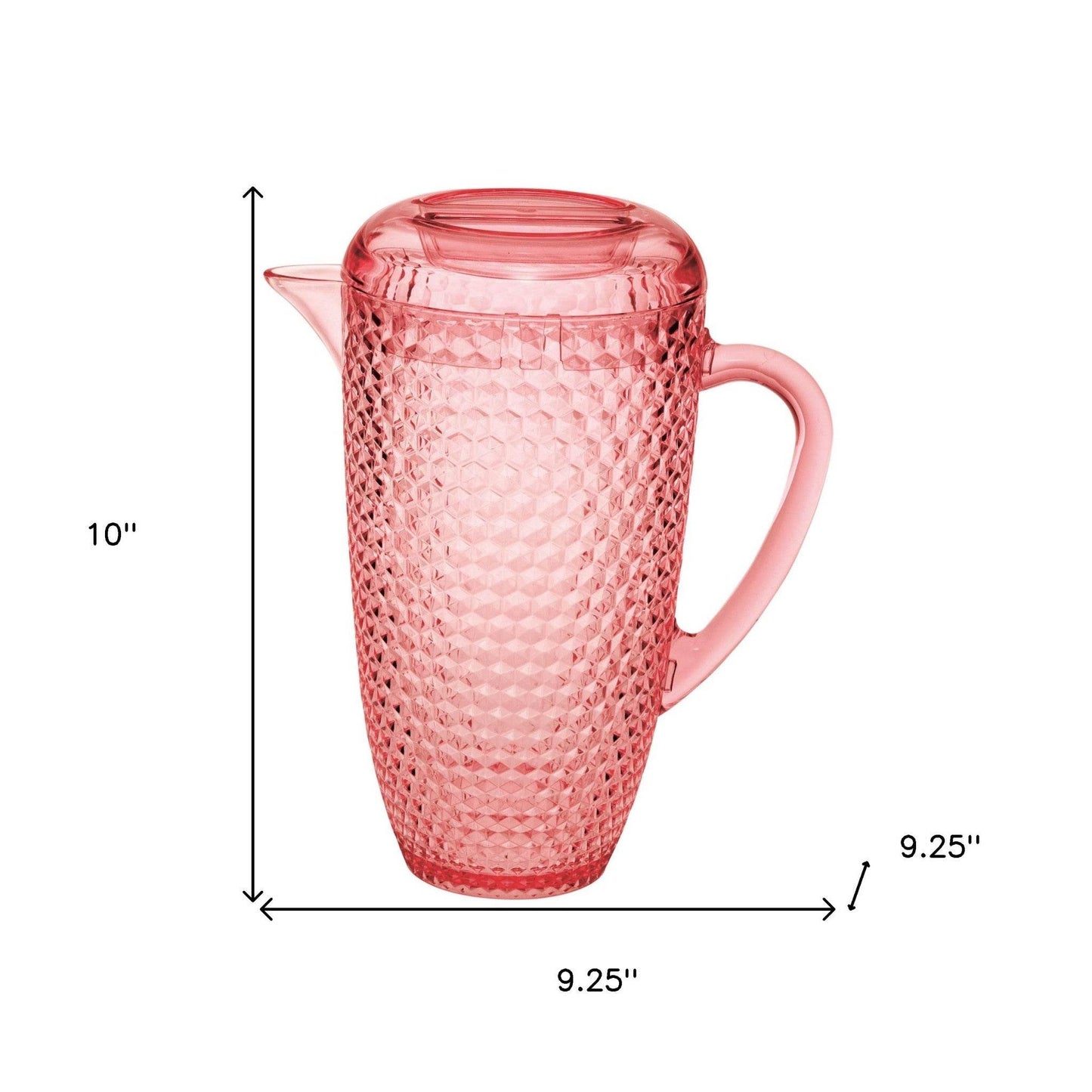 2.5 Quart Pink Diamond Acrylic Pitcher - Loft&Timber