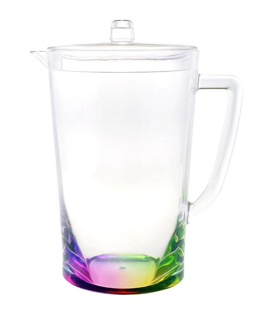 2.75 Quart Clear and Rainbow Acrylic Pitcher - Loft&Timber