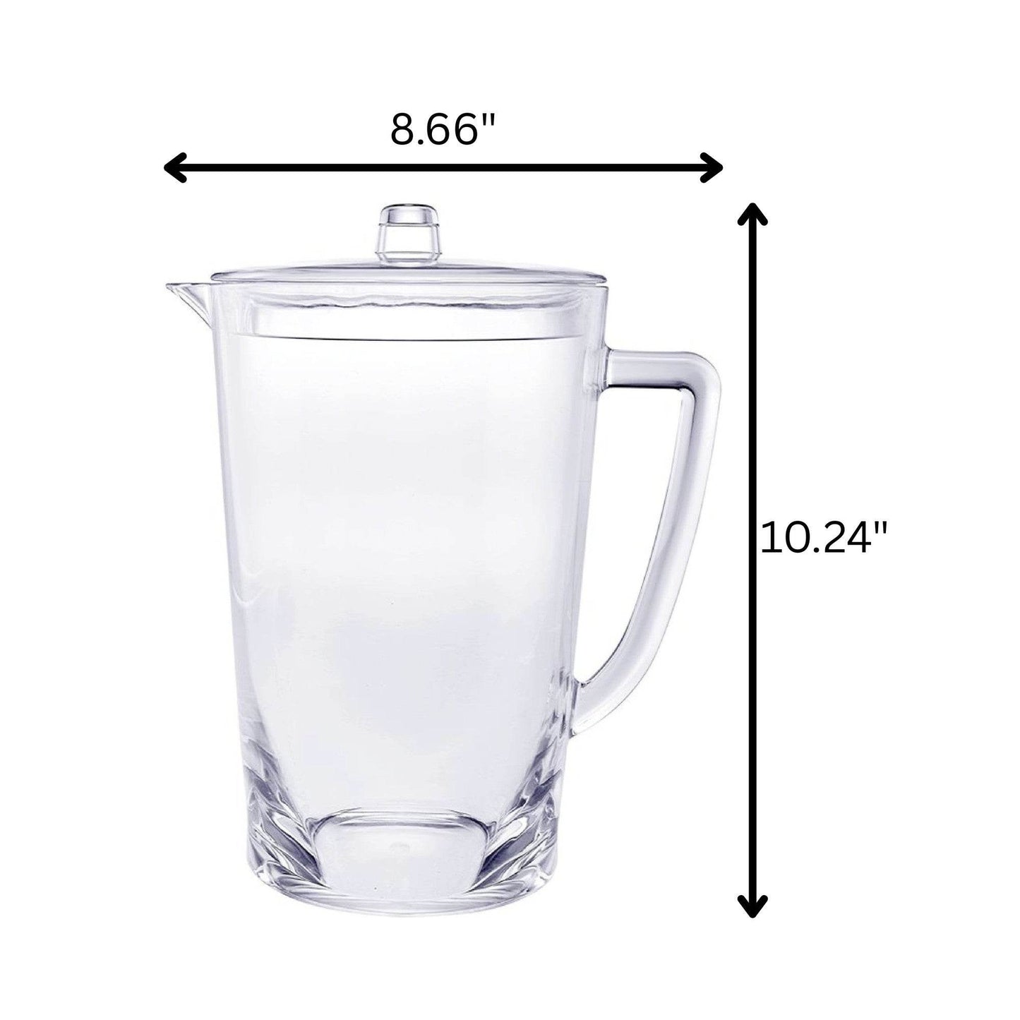 2.75 Quart Clear Acrylic Pitcher - Loft&Timber