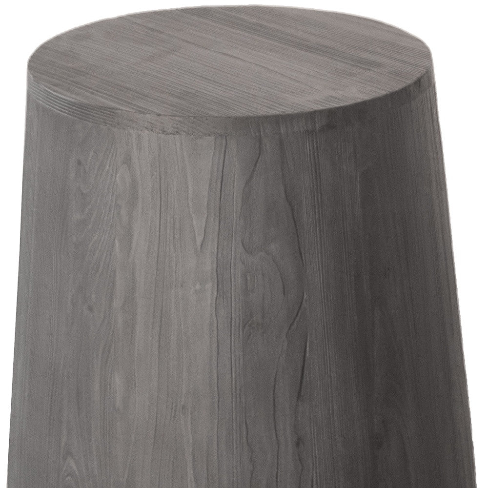 18" Ebony Solid Wood Round End Table - Loft&Timber