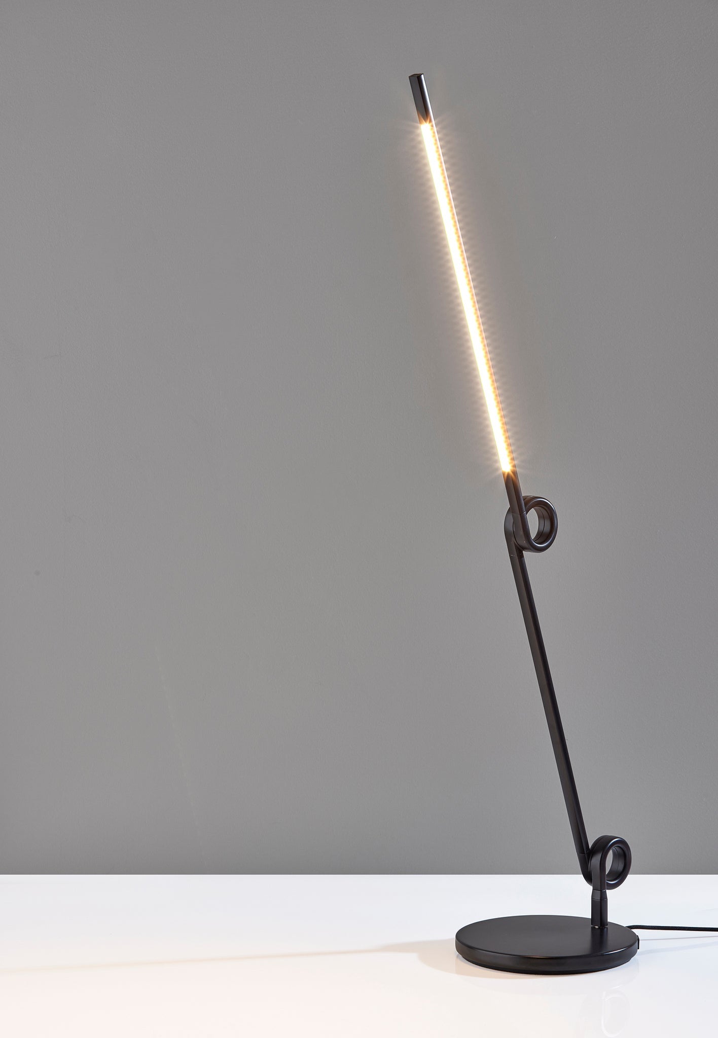 35" Black Metal Novelty Desk Lamp - Loft&Timber