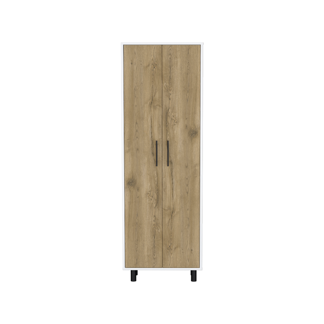 41" Natural and White Wood Kitchen Island Set With Storage - Loft&Timber