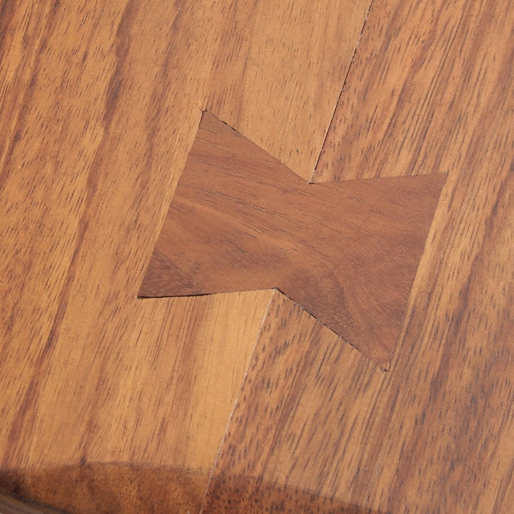 60" Brown Solid Wood Enclosed Storage Distressed TV Stand-3