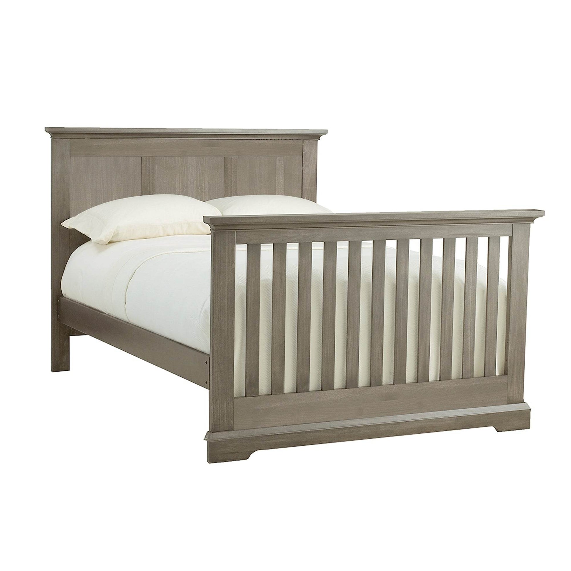 Ash Gray Solid and Manufactured Wood Standard Four In One Convertible Crib - Loft&Timber