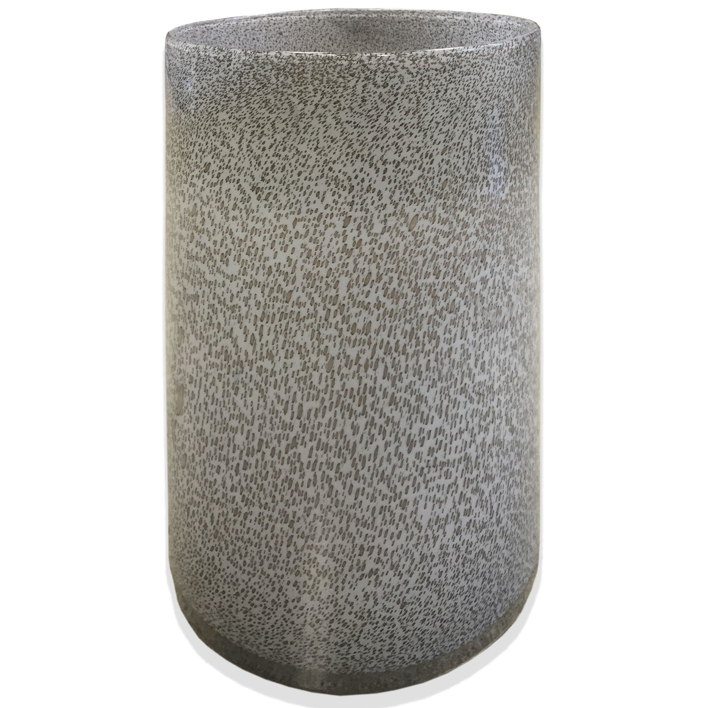 15" Lavender Handblown Speckle Glass Table Vase - Loft&Timber