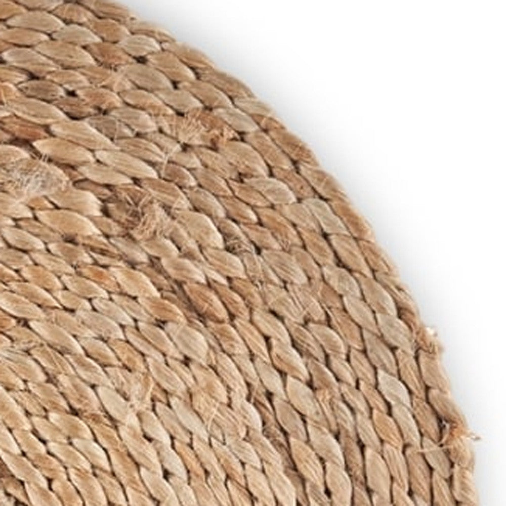 15" Set of Two Natural Jute Round Placemats - Loft&Timber